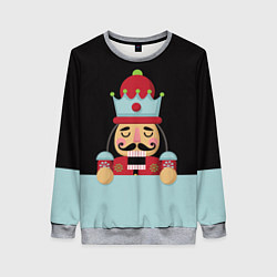 Свитшот женский Кукла Щелкунчик, цвет: 3D-меланж