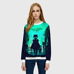 Свитшот женский Сестричка из Рапчера, цвет: 3D-белый — фото 2