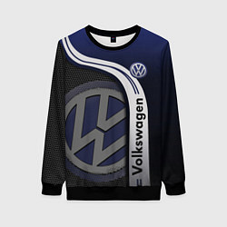 Свитшот женский Volkswagen Фольксваген, цвет: 3D-черный