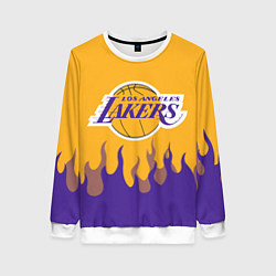 Женский свитшот LA LAKERS NBA FIRE ЛЕЙКЕРС ОГОНЬ