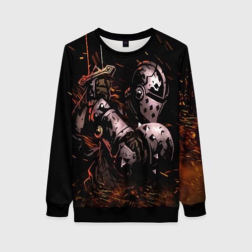 Женский свитшот Darkest Dungeon Fish and Bones / 3D-Черный – фото 1