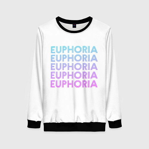 Женский свитшот Эйфория Euphoria / 3D-Черный – фото 1