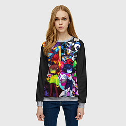 Свитшот женский DELTARUNE UNDERTALE, цвет: 3D-меланж — фото 2