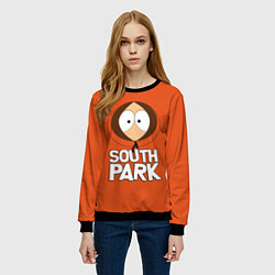 Свитшот женский Южный парк Кенни South Park, цвет: 3D-черный — фото 2