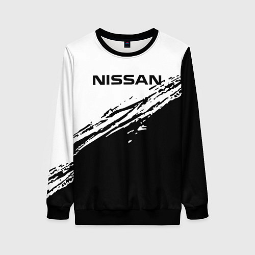 Женский свитшот Nissan ниссан / 3D-Черный – фото 1