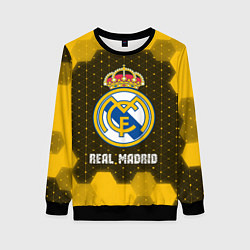 Свитшот женский РЕАЛ МАДРИД Real Madrid Графика, цвет: 3D-черный