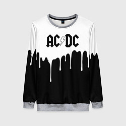 Свитшот женский ACDC подтёки, цвет: 3D-меланж