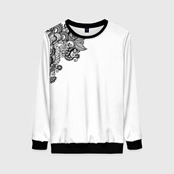 Женский свитшот Черно Белые КруЖева
