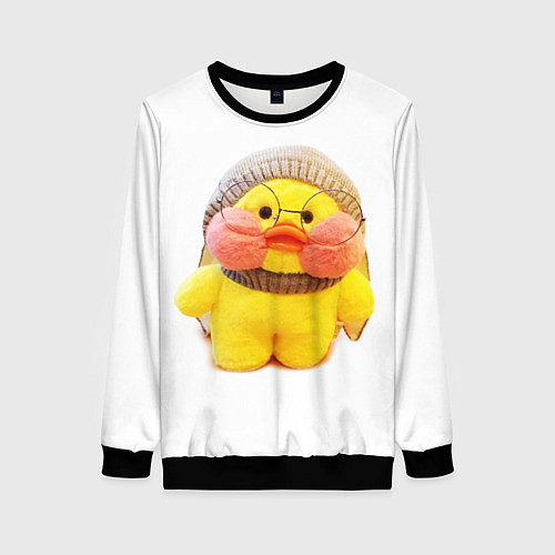 Женский свитшот ГИАЛУРОНОВАЯ УТОЧКА УТЯ / 3D-Черный – фото 1