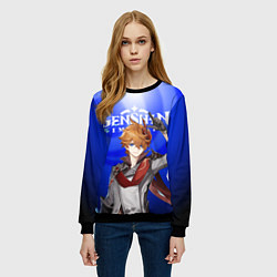 Свитшот женский ЧАЙЛЬД ТАРТАЛЬЯ ФАТУИ, цвет: 3D-черный — фото 2