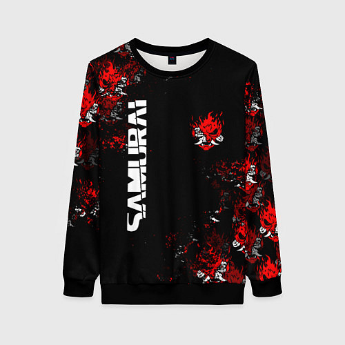 Женский свитшот КИБЕРПАНК 2077 SAMURAI CYBERPUNK 2077 / 3D-Черный – фото 1