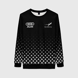 Свитшот женский Audi, Ауди, Звезды, цвет: 3D-черный