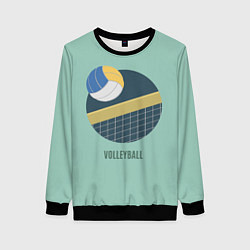 Свитшот женский Volleyball Спорт, цвет: 3D-черный