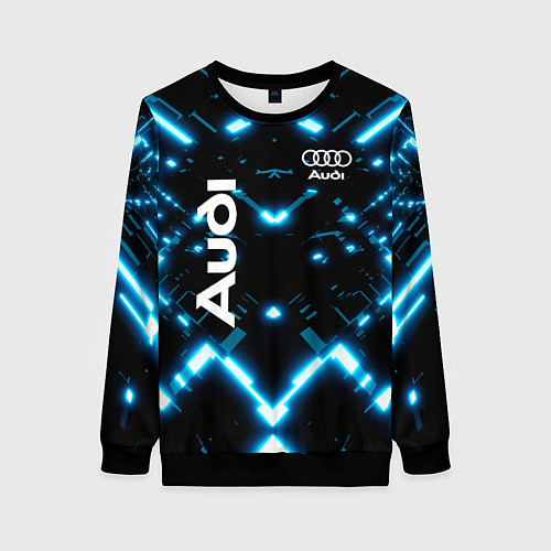 Женский свитшот Audi Neon / 3D-Черный – фото 1