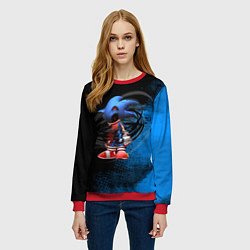 Свитшот женский Тёмная энергия!, цвет: 3D-красный — фото 2