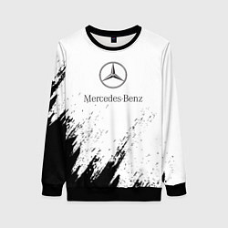 Женский свитшот Mercedes-Benz - White texture