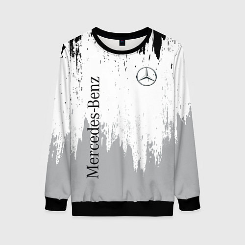 Женский свитшот Mercedes-Benz - Текстура / 3D-Черный – фото 1