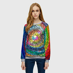 Свитшот женский Я в своем познании, цвет: 3D-меланж — фото 2