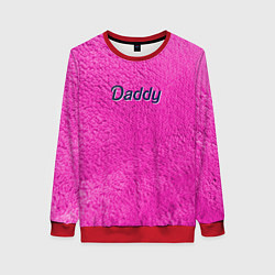 Свитшот женский Daddy pink, цвет: 3D-красный