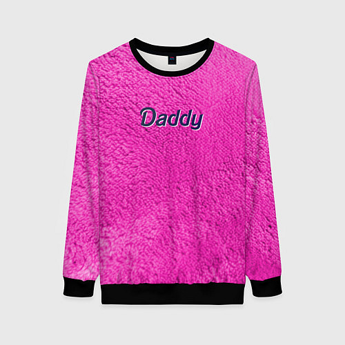 Женский свитшот Daddy pink / 3D-Черный – фото 1