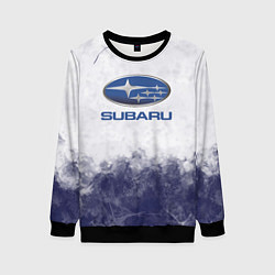 Свитшот женский Subaru Трещина, цвет: 3D-черный