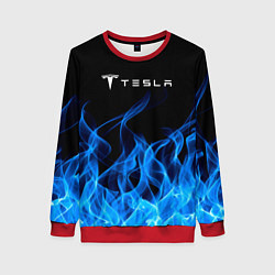 Свитшот женский Tesla Fire, цвет: 3D-красный