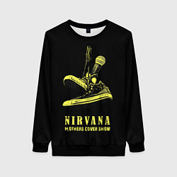Свитшот женский Nirvana Нирвана, цвет: 3D-черный