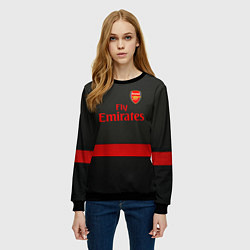 Свитшот женский Arsenal fc, цвет: 3D-черный — фото 2