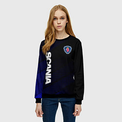 Свитшот женский СКАНИЯ SCANIA, цвет: 3D-черный — фото 2