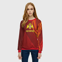 Свитшот женский Росгвардия с эмблемой, цвет: 3D-красный — фото 2
