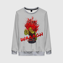 Свитшот женский Waaagh reference, цвет: 3D-меланж
