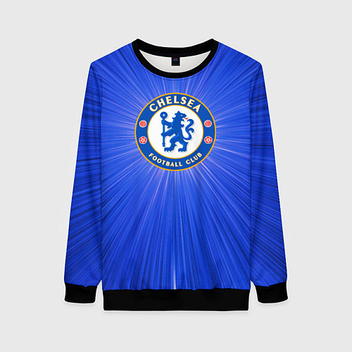 Женский свитшот Chelsea football club / 3D-Черный – фото 1