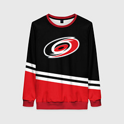 Свитшот женский Carolina Hurricanes , Каролина Харрикейнз, цвет: 3D-красный