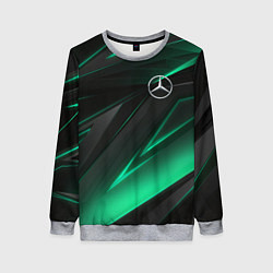 Свитшот женский MERCEDES-BENZ AMG NEON STRIPES PETRONAS, цвет: 3D-меланж