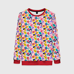 Женский свитшот Лица людей