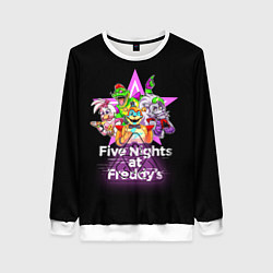 Свитшот женский Game Five Nights at Freddys: Security Breach, цвет: 3D-белый