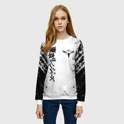 Свитшот женский Токийские мстители Tokyo Revengers logo, цвет: 3D-белый — фото 2