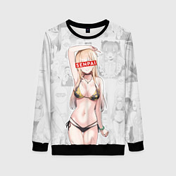 Свитшот женский Senpai Kitagawa Manga, цвет: 3D-черный
