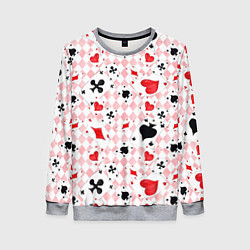 Женский свитшот Карты масти