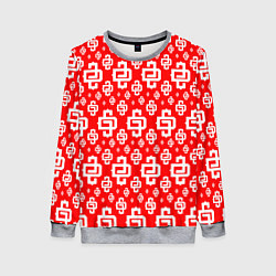 Свитшот женский Red Pattern Dope Camo Dope Street Market Спина, цвет: 3D-меланж