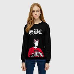 Свитшот женский Lil Peep GBC Лил Пип Надпись, цвет: 3D-черный — фото 2