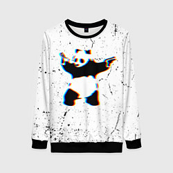 Женский свитшот Banksy Panda with guns Бэнкси