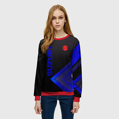 Женский свитшот SUZUKI СУЗУКИ / 3D-Красный – фото 3