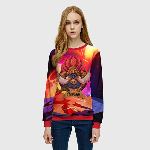 Женский свитшот Radahn elden ring / 3D-Красный – фото 3