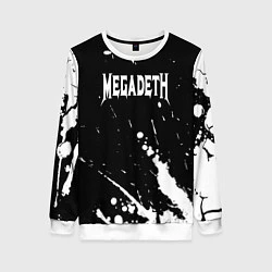Свитшот женский Megadeth, цвет: 3D-белый