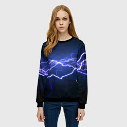 Свитшот женский Lightning Fashion 2025 Neon, цвет: 3D-черный — фото 2