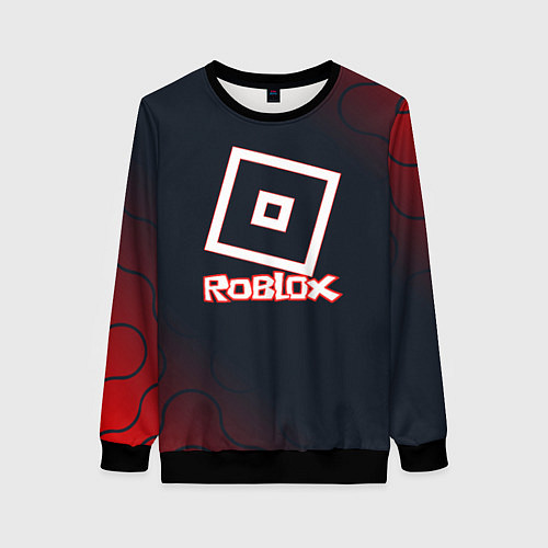 Женский свитшот Roblox : logo / 3D-Черный – фото 1