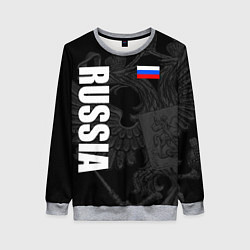 Женский свитшот RUSSIA - BLACK EDITION