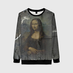 Свитшот женский Мона Лиза - Джоконда Post Art, цвет: 3D-черный