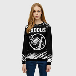 Свитшот женский Exodus КОТ Краски, цвет: 3D-черный — фото 2